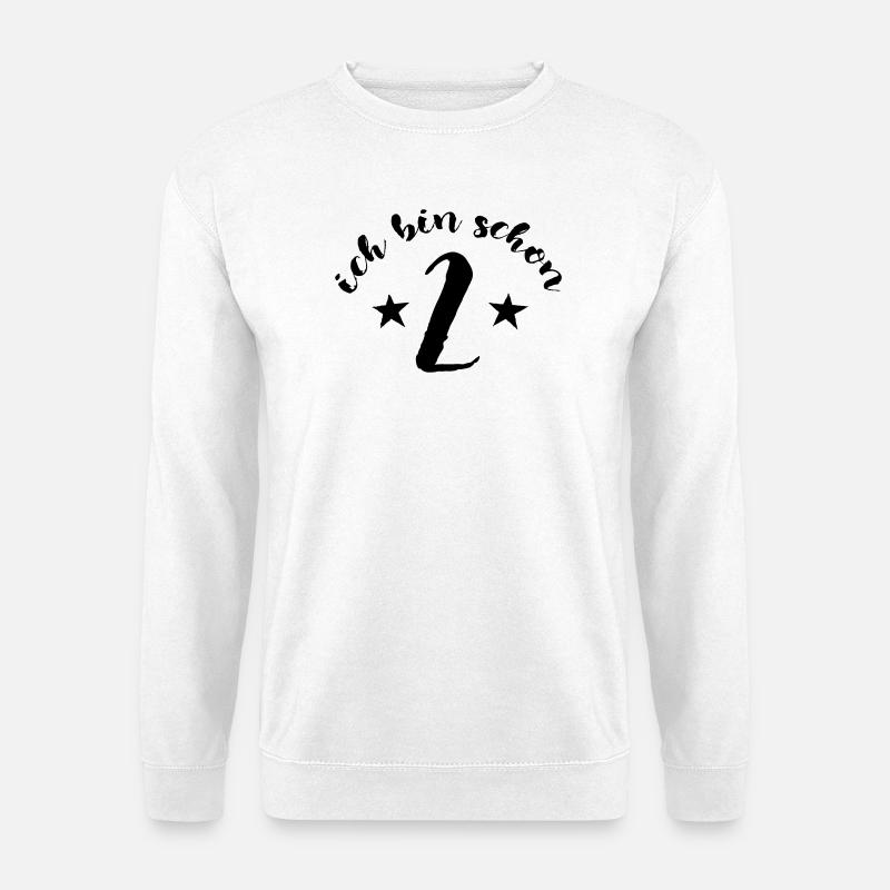 Ich bin schon 2, Zwei, Kindergeburtstag - Unisex Pullover - Weiß