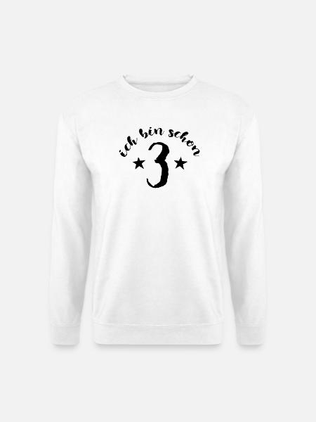 Schon 3, Kindergeburtstag - Geschenk - Unisex Pullover - Weiß
