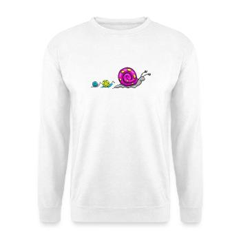 Snail family comic - Unisex Sweatshirt - white - Front