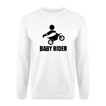Baby Rider  - Unisex Pullover - Weiß - Vorne