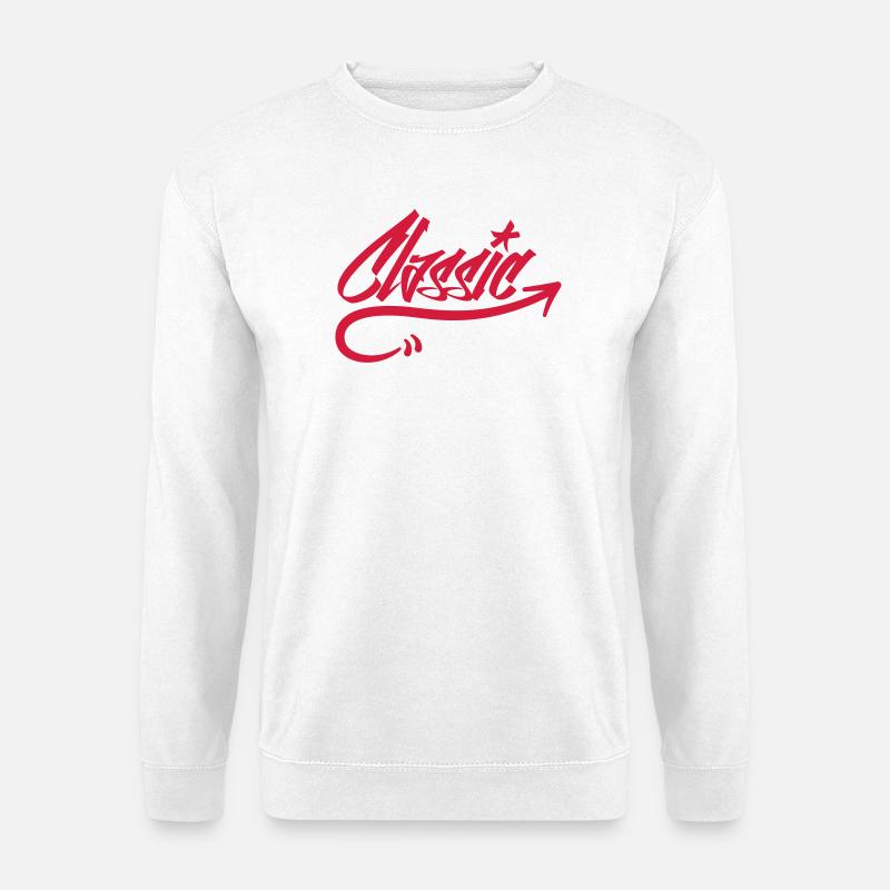 Klassische Grafitti - Unisex Pullover - Weiß