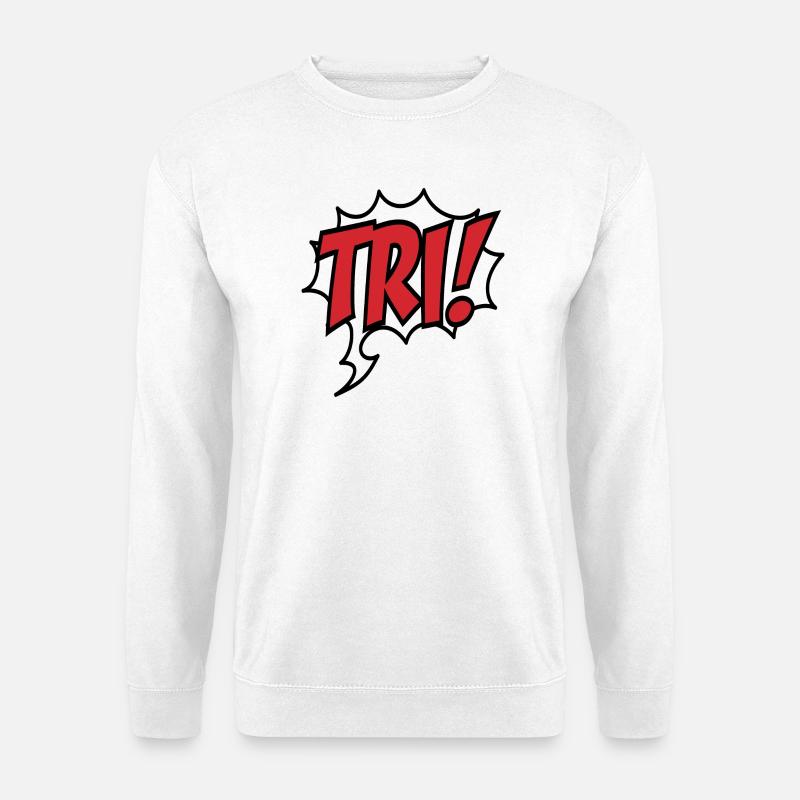 Triathlon - Unisex Pullover - Weiß