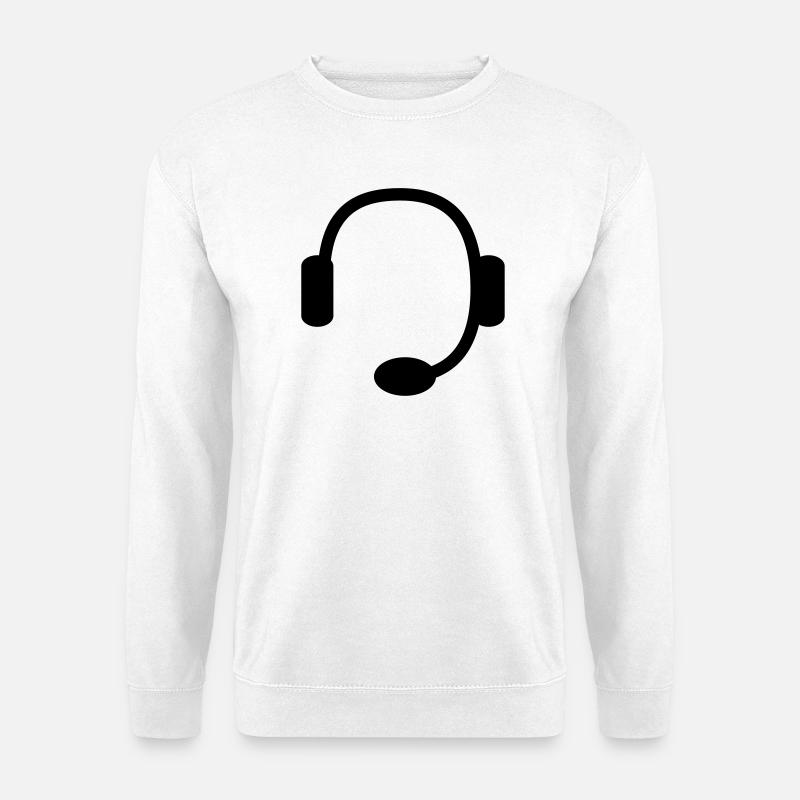 headset - Unisex Sweatshirt - white