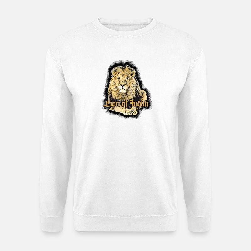 Lion of Judah - Rastafarai - Unisex Pullover - Weiß