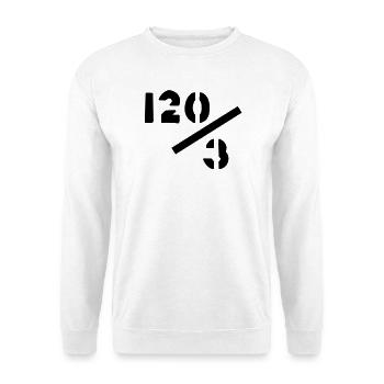 40 années - 120/3 - Sweat-shirt Unisexe - blanc - Devant