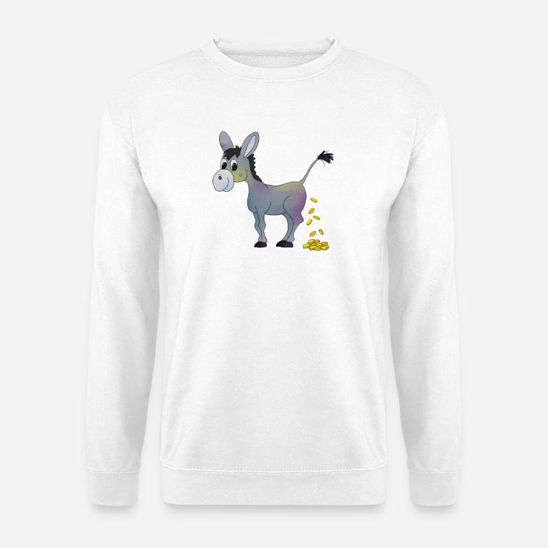 Goldesel - Unisex Pullover - Weiß