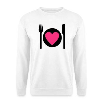 eat - Unisex Sweatshirt - white - Front
