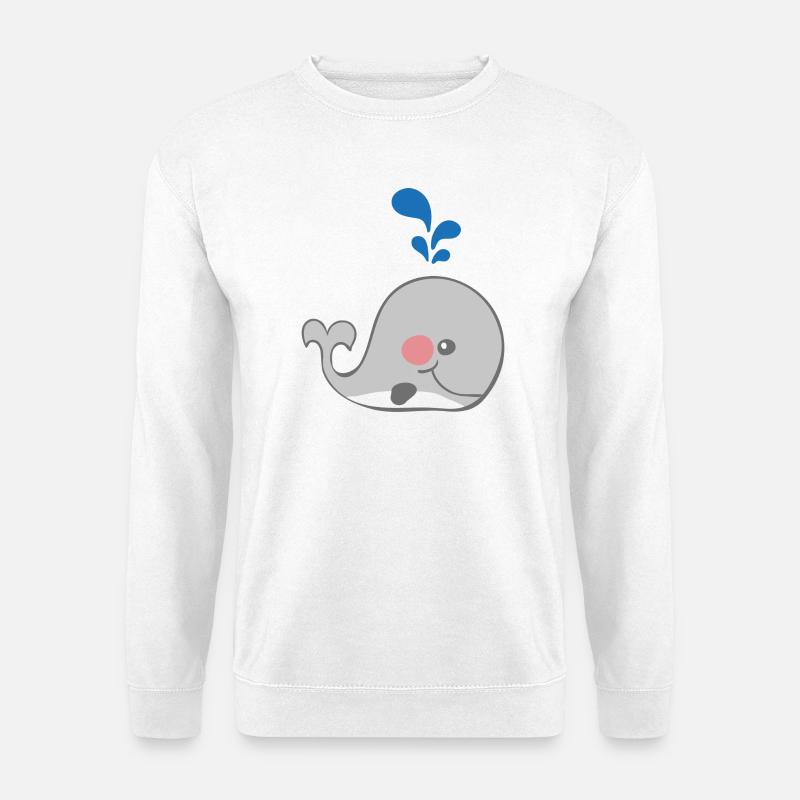 Wal - Unisex Pullover - Weiß