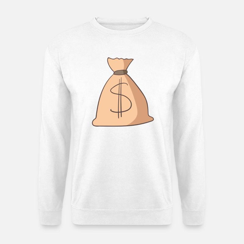 Geld - Unisex Pullover - Weiß