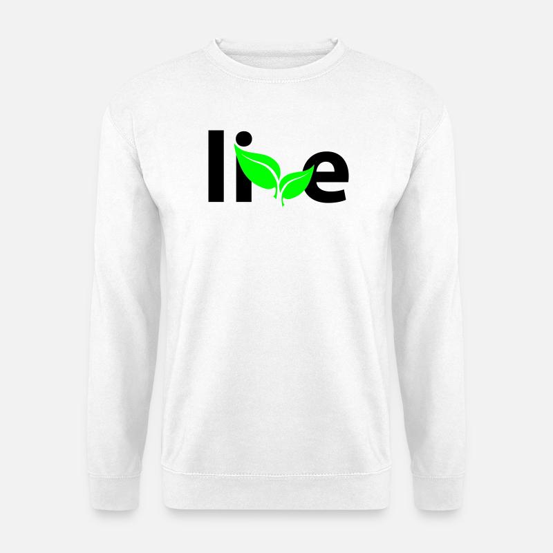 Live - Unisex Pullover - Weiß