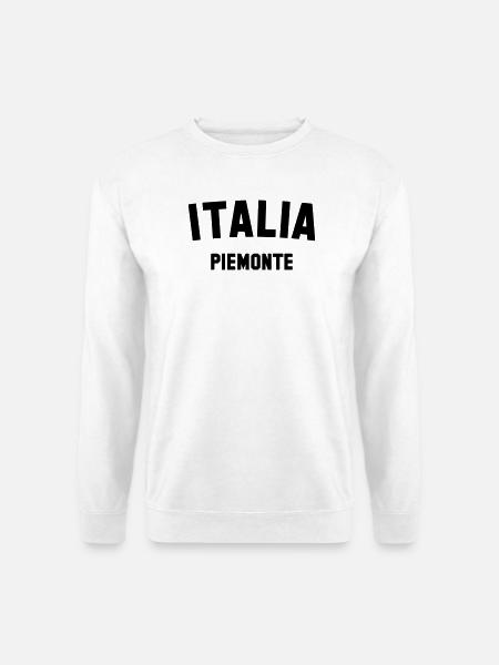 PIEMONTE Italia Piemont Italien Italy - Unisex Pullover - Weiß
