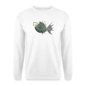 Anglerfisch - Unisex Pullover - Weiß - Vorne