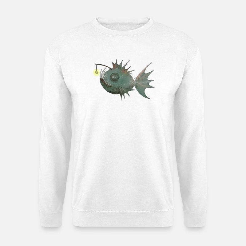 Anglerfisch - Unisex Pullover - Weiß