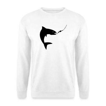 angling - Unisex Sweatshirt - white - Front