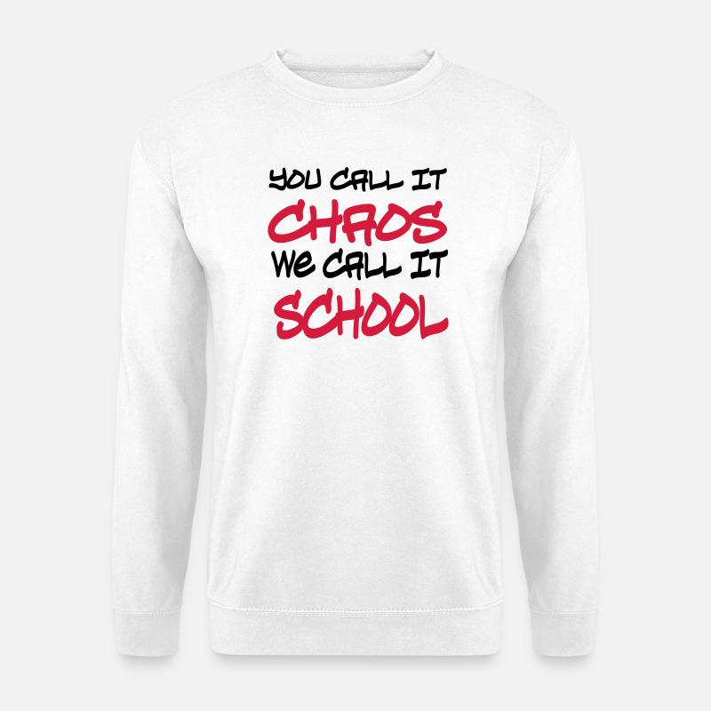 school - Unisex Sweatshirt - white