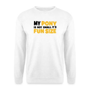 Pony - Unisex Pullover - Weiß - Vorne - Alina (178cm) & Michal (187cm)