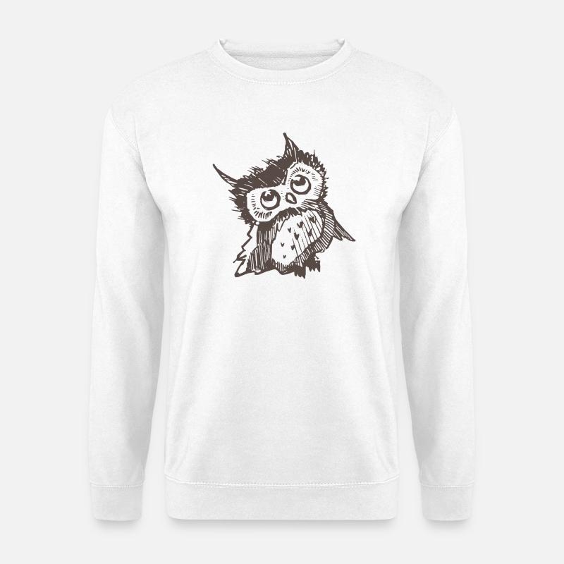 Eule - Unisex Pullover - Weiß