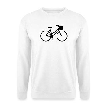Damenfahrrad | Fahrrad | Lady's bicycle | Bicycle - Sweat-shirt Unisexe - blanc - Devant