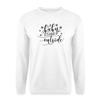 Bébé il fait froid dehors - Sweat-shirt Unisexe - blanc - Devant
