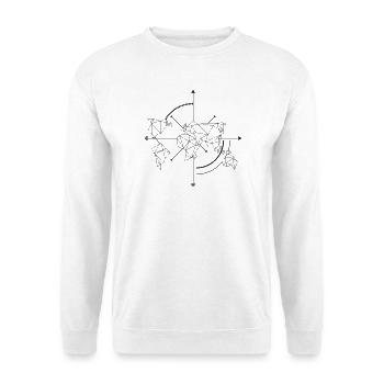 Voyage dans le monde - Sweat-shirt Unisexe - blanc - Devant
