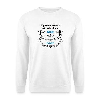 LA LEGENDE DU FOOT - Sweat-shirt Unisexe - blanc - Devant