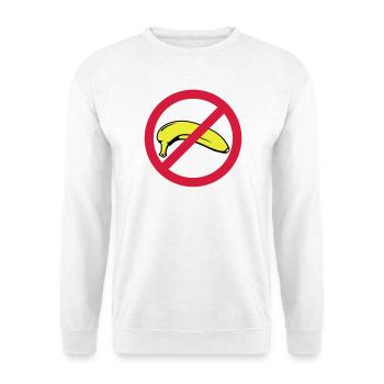 No Banana | Keine Banane - Sweat-shirt Unisexe - blanc - Devant