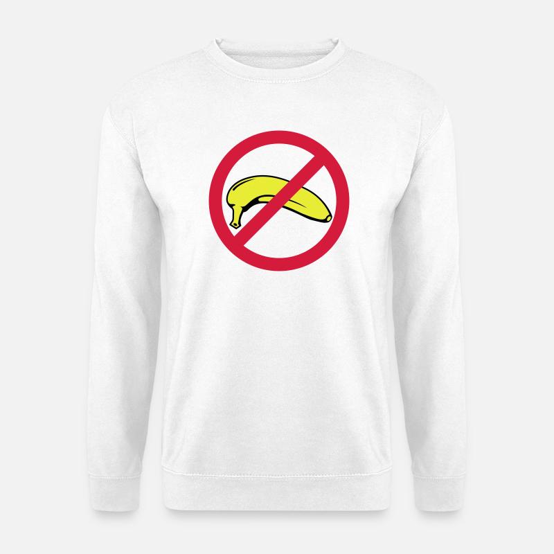 Banane verboten - Unisex Pullover - Weiß