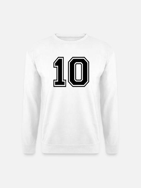 10 - Unisex Pullover - Weiß