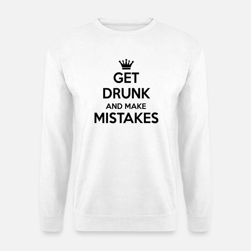 2541614 15988570 drunk - Unisex Pullover - Weiß