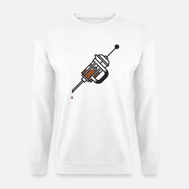 Kaffee Kaffee Kaffee - Unisex Pullover - Weiß