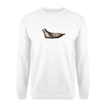 Grau Siegel - Siegel Grau - Grau Phoque - Unisex Pullover - Weiß - Vorne