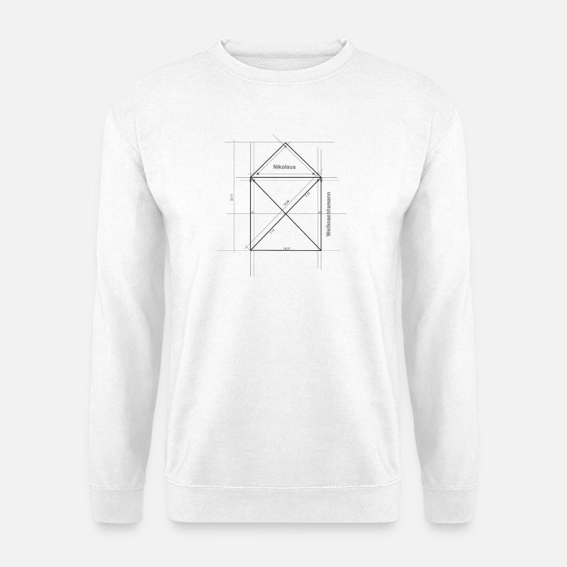 Haus vom Nikolaus - Unisex Pullover - Weiß