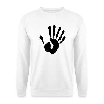 Alien Hand - Unisex Pullover - Weiß - Vorne