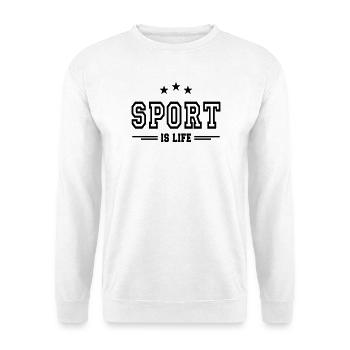 le sport c'est la vie 2 - Sweat-shirt Unisexe - blanc - Devant