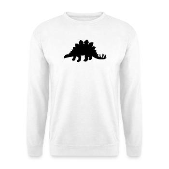 Stegosaurus Dinosaur - Unisex Sweatshirt - white - Front