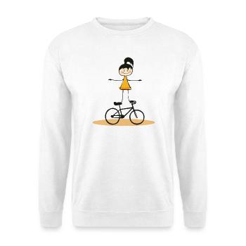 Cyclisme artistique, Cyclisme artistique, Cyclisme en salle, Fille - Sweat-shirt Unisexe - blanc - Devant