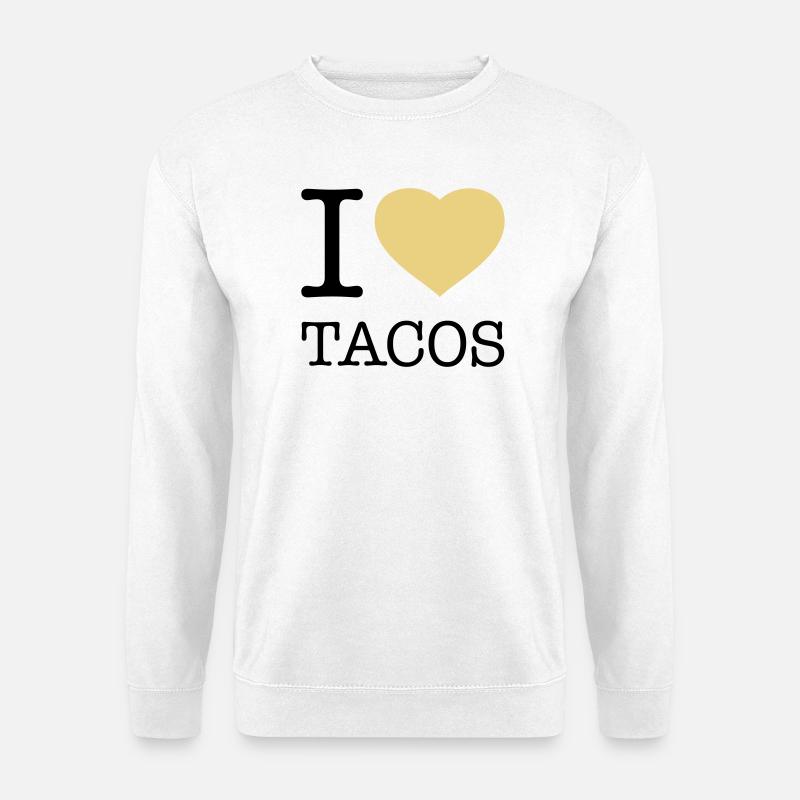 I LOVE TACOS - Unisex Pullover - Weiß