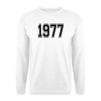 1977 - Unisex Sweatshirt - white - Front