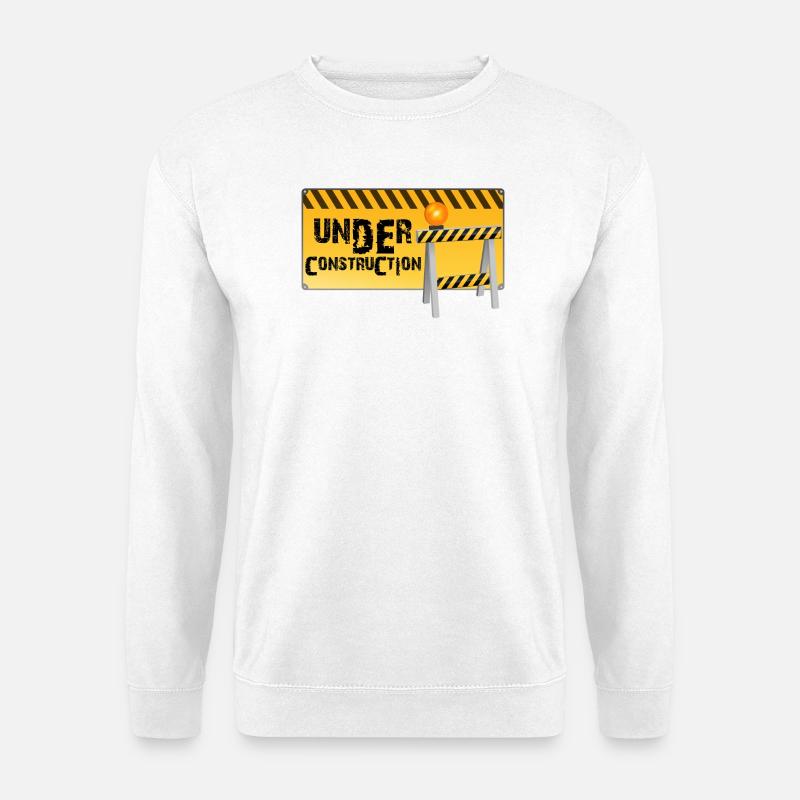 Construction - Sweat-shirt Unisexe - blanc