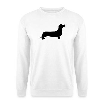 Dachshund - Sweat-shirt Unisexe - blanc - Devant