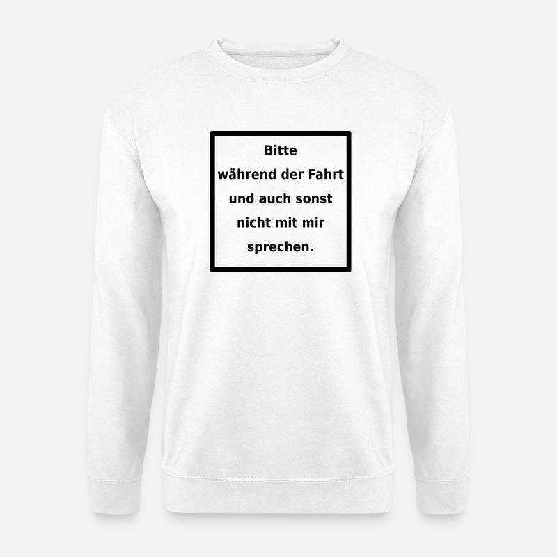 Genereller Warnhinweis. (black) - Unisex Pullover - Weiß
