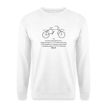 Bicycle - bicycle - Unisex Sweatshirt - white - Front