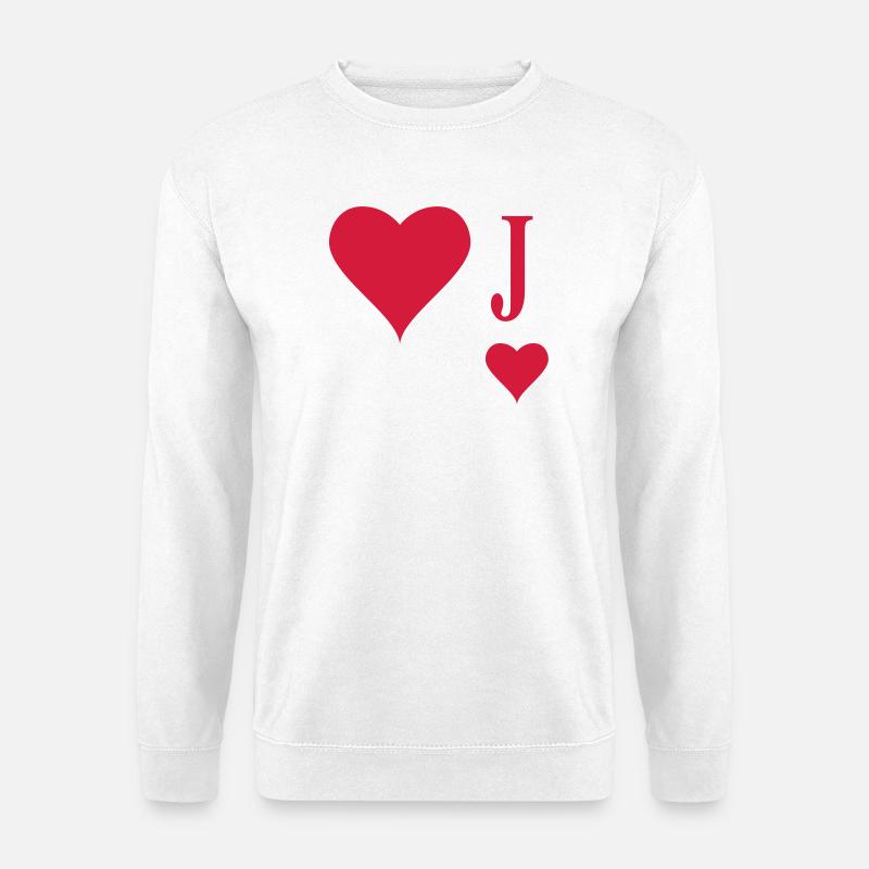 Herz Junge - Unisex Pullover - Weiß