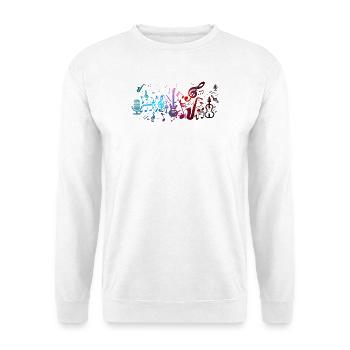 Music - Sweat-shirt Unisexe - blanc - Devant