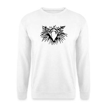 Böser Greif,Vogel,Geier,Adler,Raubvogel - Unisex Pullover - Weiß - Vorne