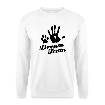 Dream Team Animal Lovers Paw - Unisex sweater - hvid - Foran