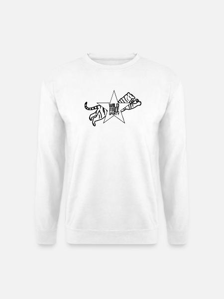 Sport Sportler Tiger Tier Fun Sprüche Geschenk - Unisex Pullover - Weiß
