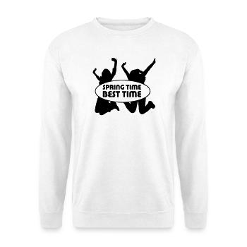 Printemps Printemps Fun Amis Cadeau - Sweat-shirt Unisexe - blanc - Devant