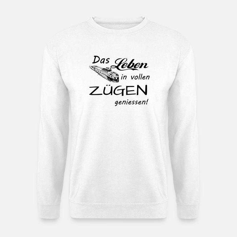 Das Leben geniessen - Unisex Pullover - Weiß