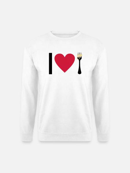 I love Pasta - Unisex Sweatshirt - white